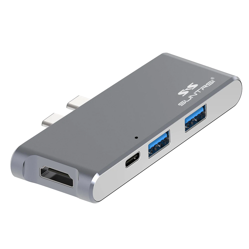 Suntrsi Лидер продаж USB 3 0 Тип C концентратор с 4 К HDMI видео Выход 7 в 1 концентратора TF /SD