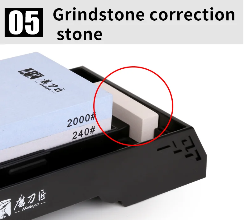 GRINDER 240/2000 mesh double-sided domestic knife sharpener for kitchen grindstone whetstone large size and specification-TG8224
