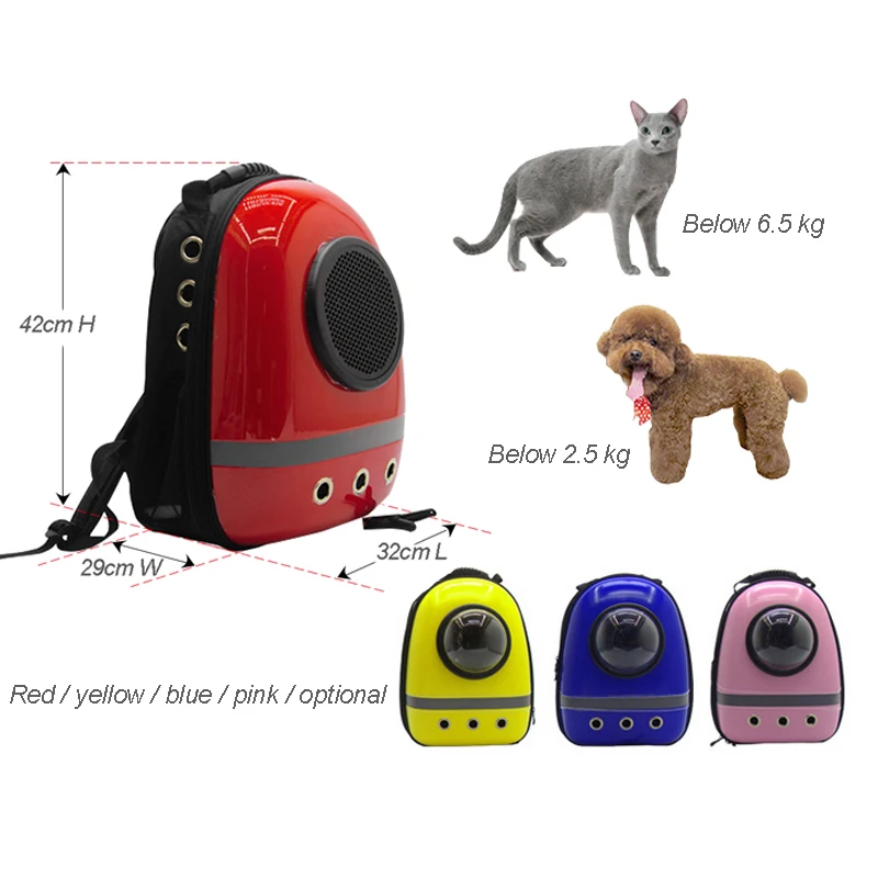 

Astronaut Space Capsule Backpack Breathable Carrier Outdoor bag for Small Pet Cat Dog Puppy Carrier Travel Bag