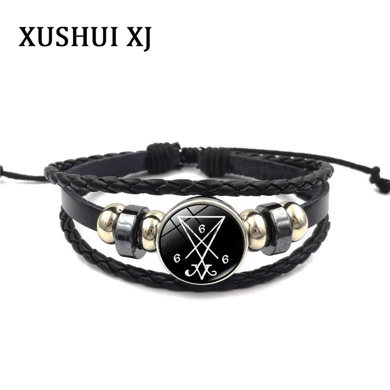 Новинка 2017 модный очаровательный браслет уплотнение Люцифера сатанинский