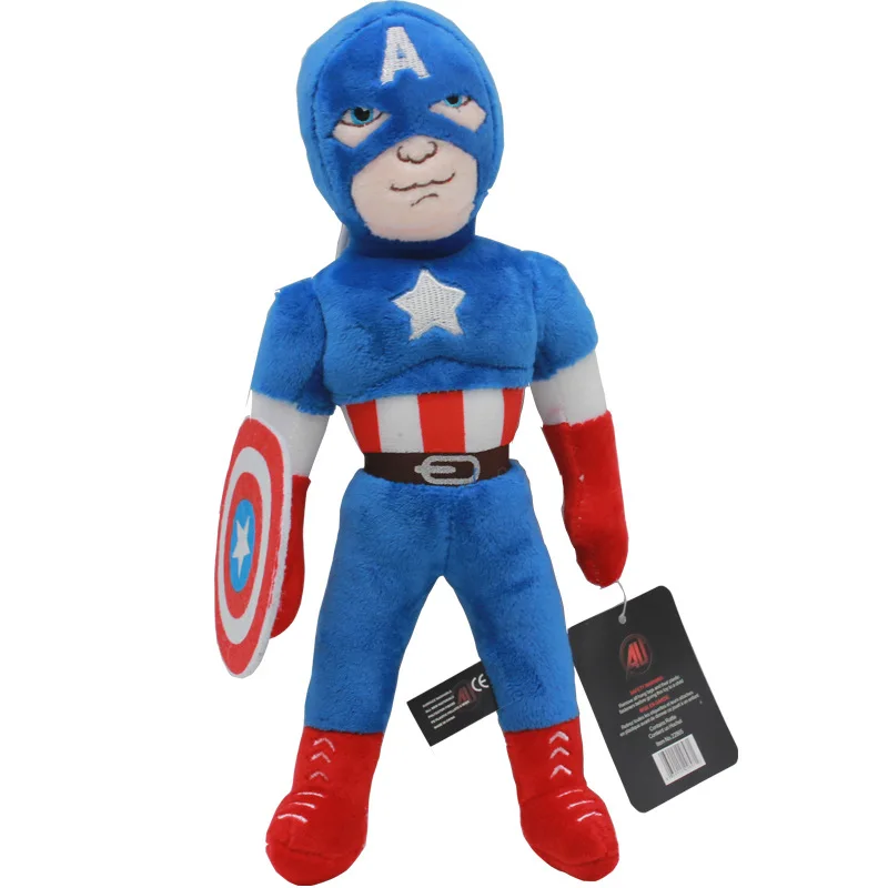 30 см Marvel, Мстители, Человек-паук, железный человек, Халк, Капитан Америка, Бэтмен, Тор, мягкие плюшевые игрушки, кукла, мягкая игрушка для детей