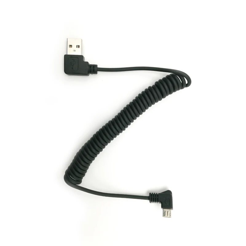Eustak micro usb male 90 градусов под углом к левый угловой пружинный выдвижной