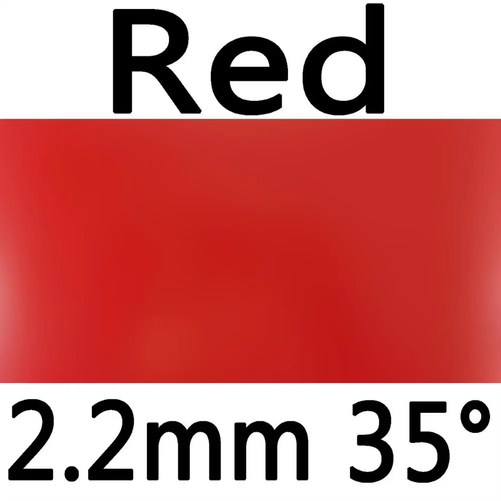 red 2.2mm H35 Новая синяя версия 61second Lightning DS Pro. Резина на ракетки для настольного тенниса из пупырчатой и с синим губчатым материалом - Цвет: red 2.2mm H35