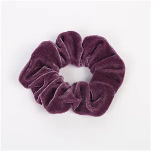 purple Модные женские разноцветные бархатные резинки для волос, милые резинки для волос для девушек, аксессуары для волос, держатель для конского хвоста - Цвет: purple