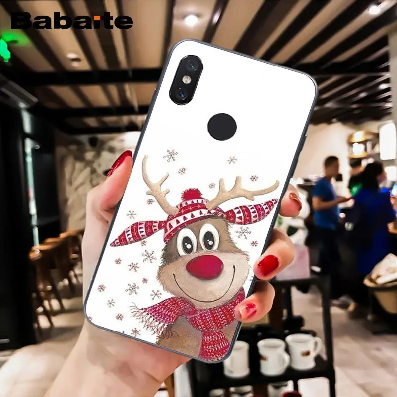 Babaite год Рождественский олень Санта мягкий чехол для телефона для Xiaomi MiA1 A2 lite F1 Redmi8 4X 5Plus S2 Note7 8Pro 5A 6A