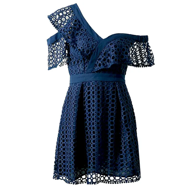 Мода 2019 г. для женщин Лето Boho выдалбливают одно плечо высота талии тонкий мини