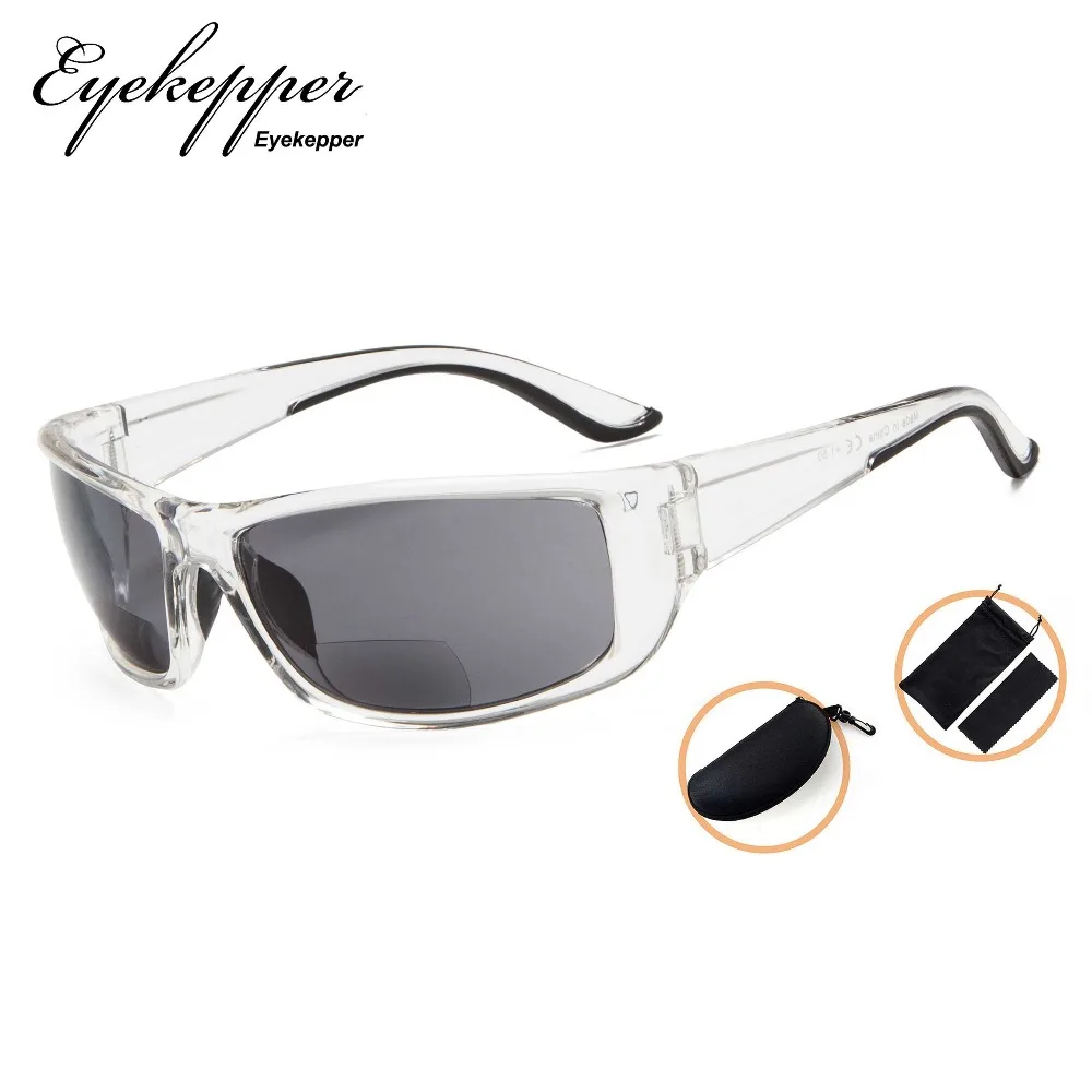 SGS038 Eyekepper Sports Bifocal Sunglasses Rectangular Frame Reading | Glasses