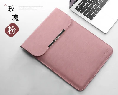 velvet pink 3 Матовая сумка для ноутбука из искусственной кожи для женщин и мужчин 11, 12, 14, 15, 15,6, для Macbook Air 13, чехол для Xiaomi, samsung, lenovo, чехол для ноутбука - Цвет: velvet pink 3