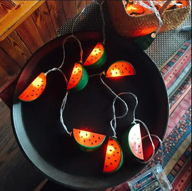 Арбуз свет шнура для отдыха и вечеринок фары Luces Decorativas LED пила Хэллоуин Рождество