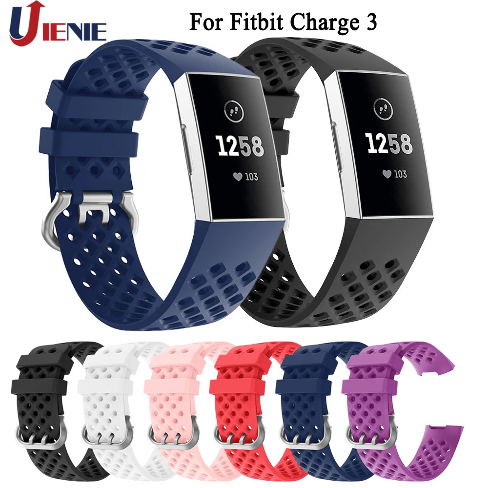Ремешок для часов для Fitbit Charge 3 Smart Watch Band спортивный силиконовый сменный наручный браслет, ремешок аксессуары для Fitbit Charge3