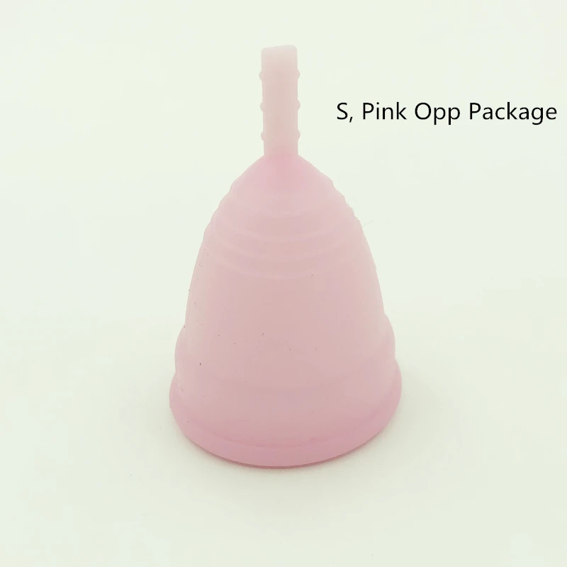 S Pink Opp Новая медицинская силиконовая менструальная чашка, многоразовая мягкая чашка, 3 вида цветов для женщин, товары для ухода за здоровьем, товары для женской гигиены - Цвет: S Pink Opp