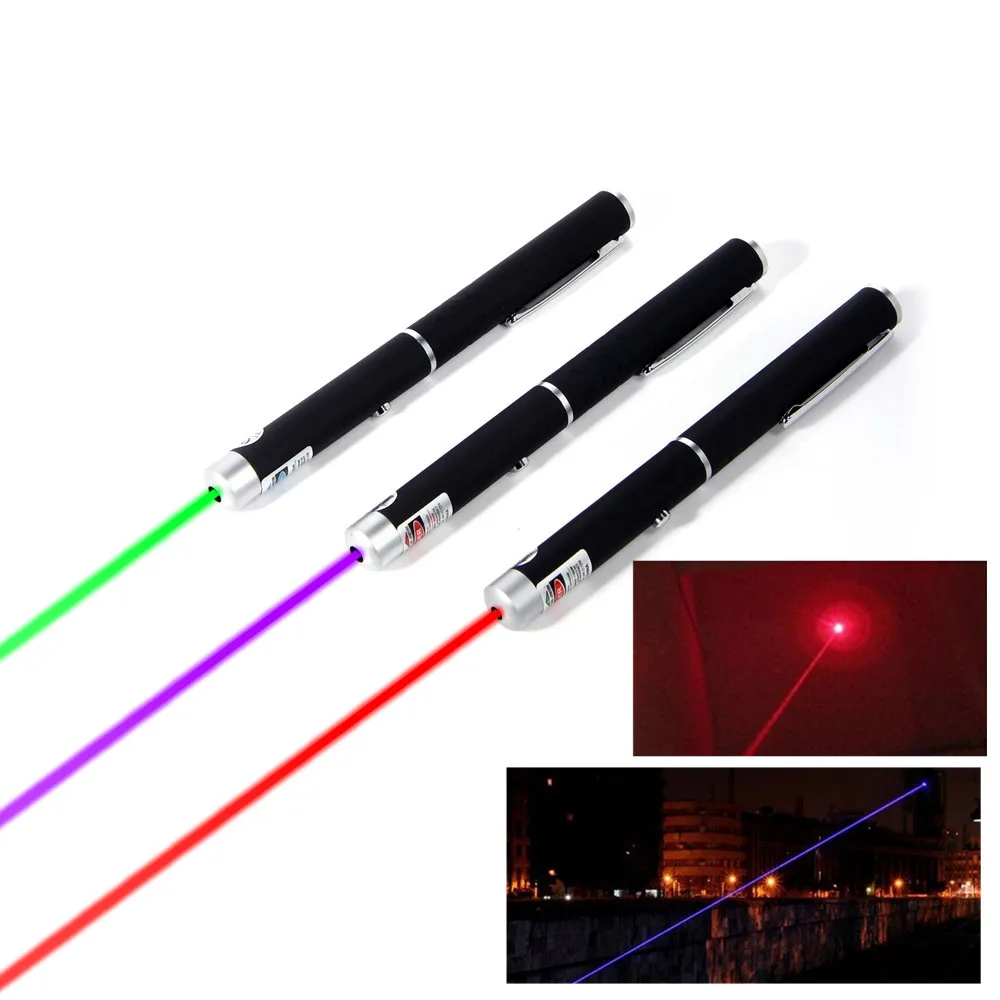 

Laser Pointer Mini 5MW 532nm Red Purple green Laser Powerful Presenter Remote Lazer (Batteries not included)