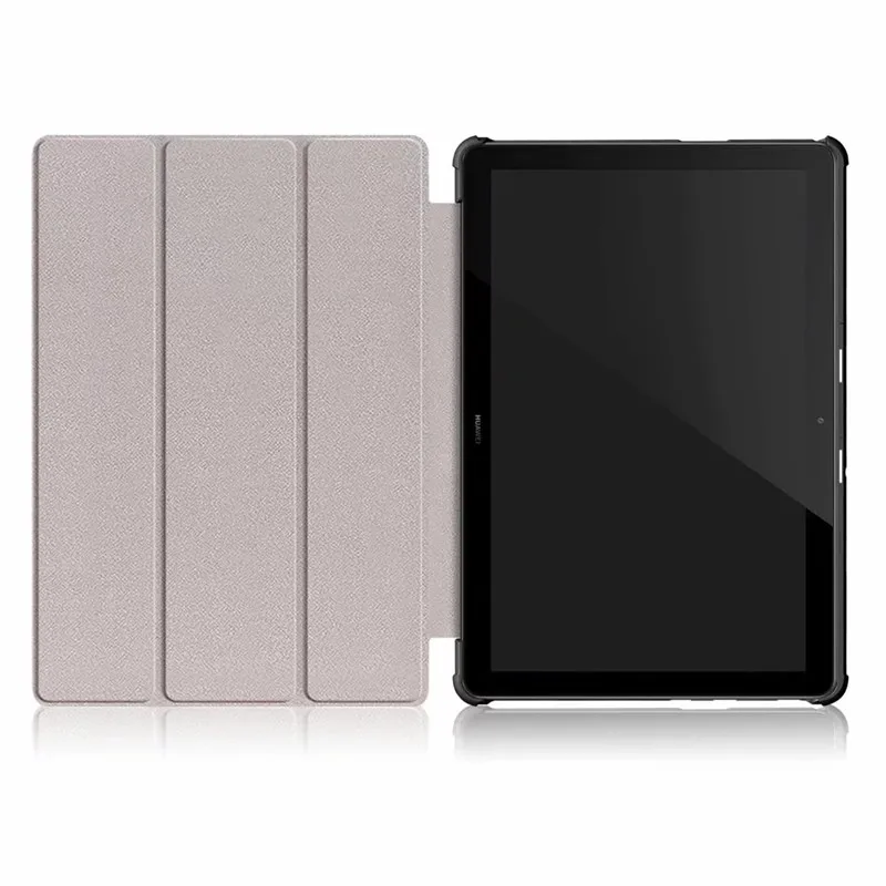 Магнитный кожаный чехол-подставка с принтом для huawei MediaPad T5 10 AGS2-W09 AGS-L09 Honor Pad 5 10,1 дюймов, чехол для планшета+ пленка+ ручка