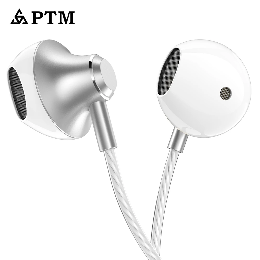 PTM новые половинные наушники стерео басы хорошие звуковые с микрофоном гарнитура