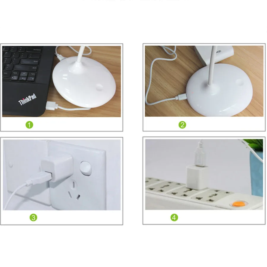 Мягкая Светодиодная настольная лампа для ухода за глазами регулируемая яркость