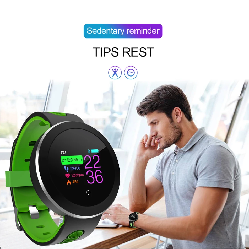 Bakeey Q8 Pro Smart Часы Smartwatch IP6 Водонепроницаемый крови Prssure монитор сердечного ритма