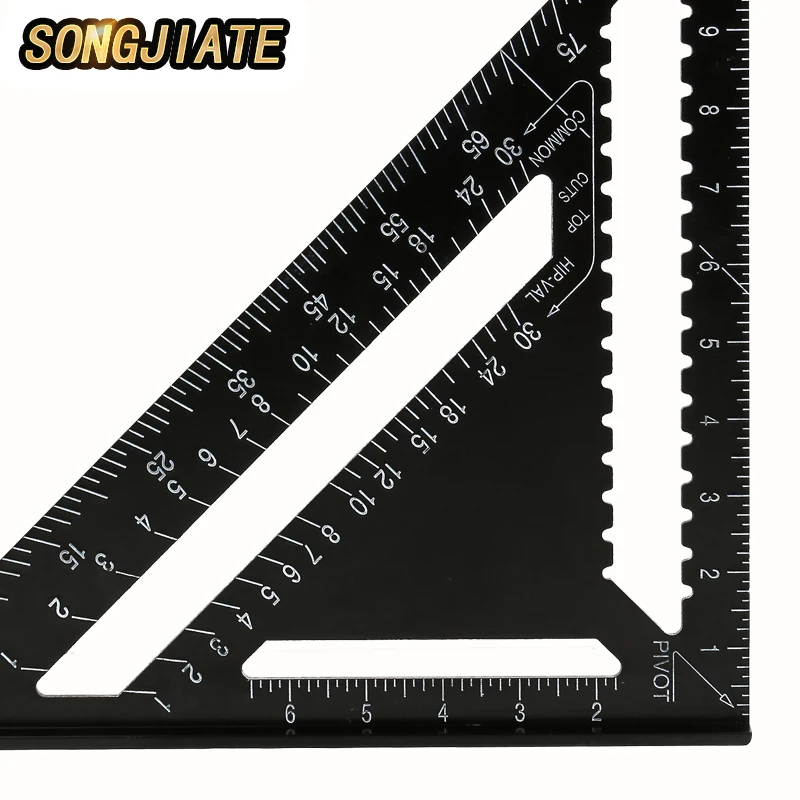 Треугольная измерительная линейка SONGJIATE 7 дюймов/12 дюймов угловая из