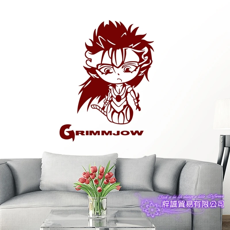 BLEACH Grimmjow Автомобильные Наклейки на стены Стикеры мультфильм вентиляторы