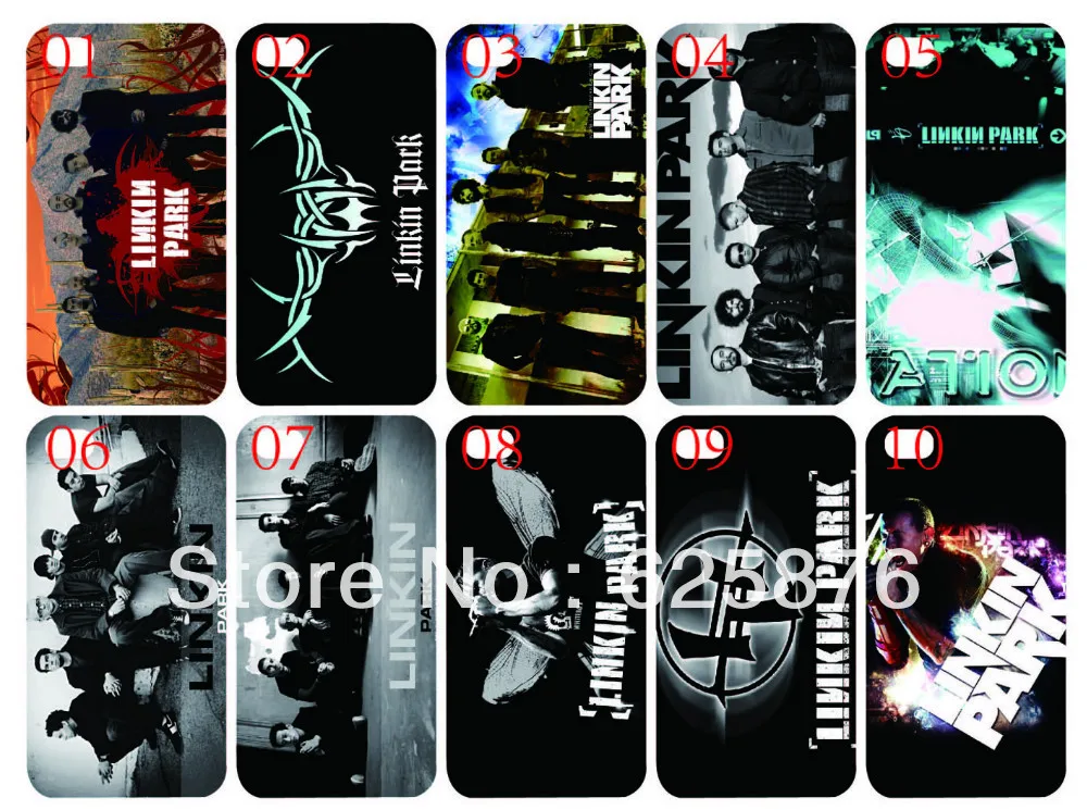 White skin new design linkin park case hard back cover for iphone 4 4s 10PCS/lot+Free shipping|cover monkey|case samsung galaxy note 2case mac book |