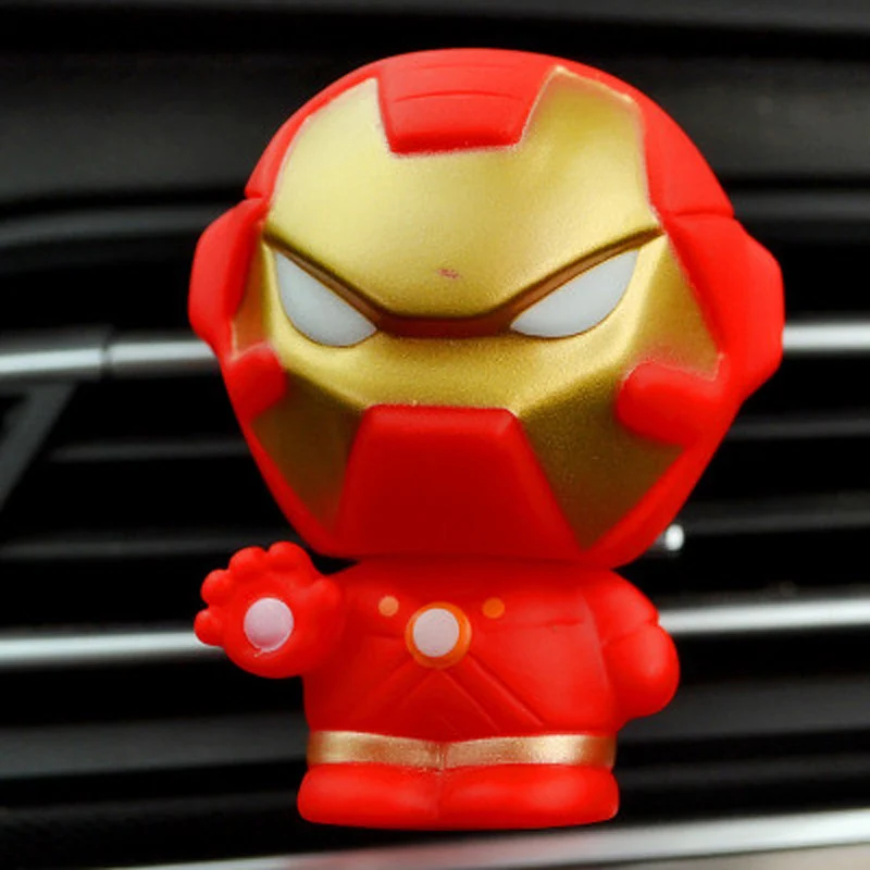 Ironman Автомобильный освежитель воздуха автомобильный ароматизатор на клипсе для Марвел из Мстителей цифры Супергерои Авто вентиляционные отверстия ароматизатор диффузор в авто аксессуары - Название цвета: Ironman