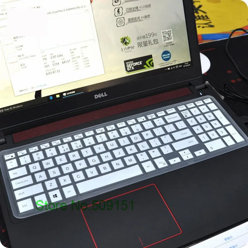 Чехол для клавиатуры ноутбука Dell Inspiron Ins 15 3000 15CD 15SD 3456D M3541D 3541 3456 3542 3543 3558 3549 дюймов |