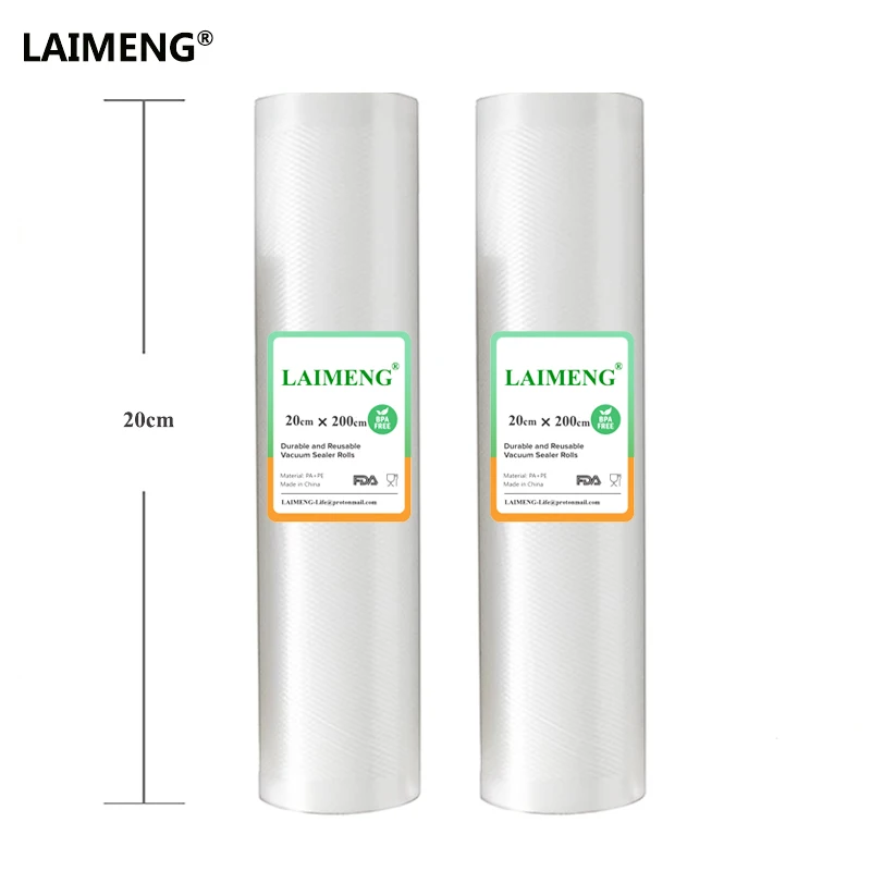 LAIMENG вакуумные упаковочные пакеты 2 м 3 5 20 см Ширина рулона/лот для хранения