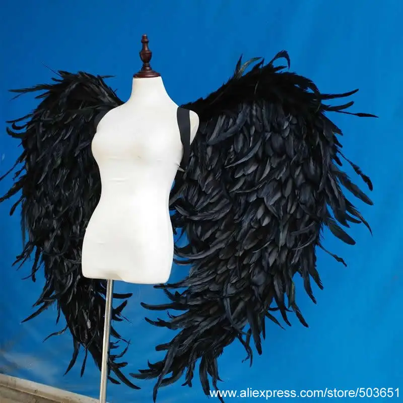 EMS бесплатная доставка красивые белые крылья ангела черные сексуальные дьявола