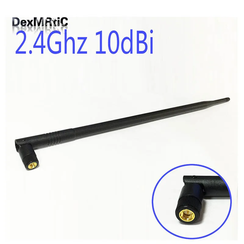 Антенна Wi Fi 2 4 ГГц 10dBi SMA Мужская Беспроводная WLAN черная флодирующая Omni роутер