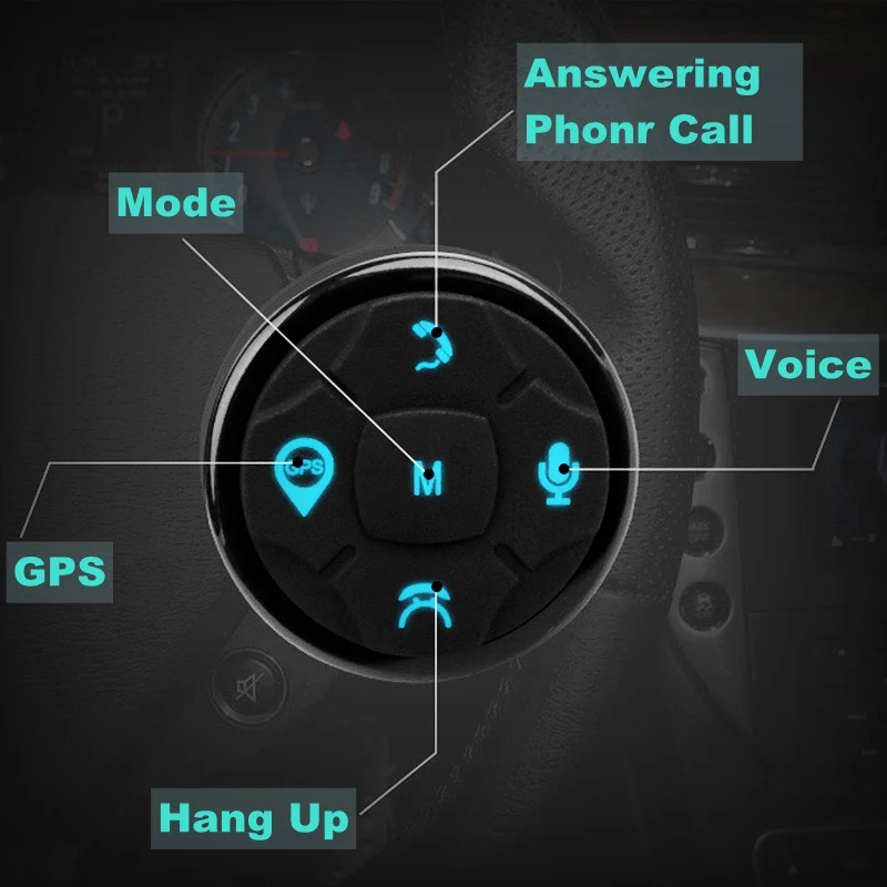 Универсальный 10Key Автомобильный руль беспроводной музыкальный DVD GPS навигатор