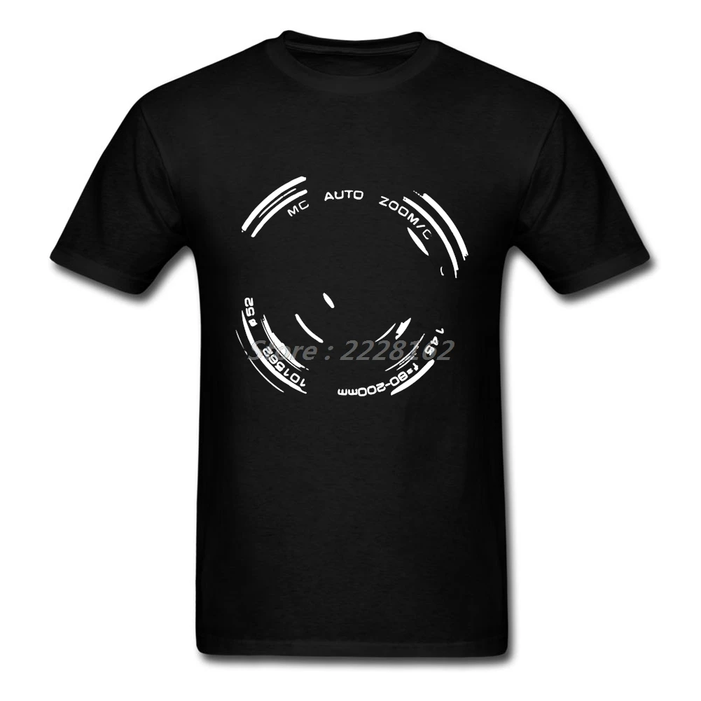 Лучшая футболка с объективом камеры для мужчин дешевая рубашка забавные