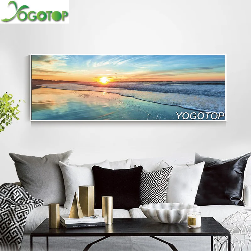 

Алмазная 5d-картина YOGOTOP для творчества, вышивка крестиком, закат, морской пейзаж, полная вышивка, квадратная мозаика, настенное искусство, на...