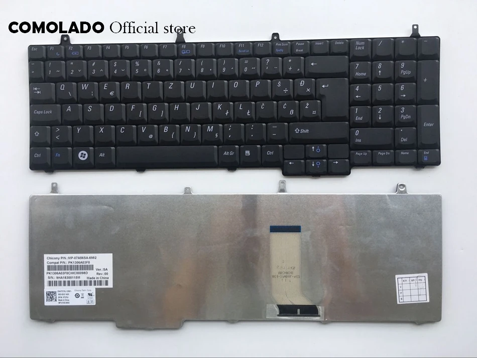 WB западные Балканы клавиатура для DELL Inspiron 1745 1747 1750 черная макет|Клавиатуры
