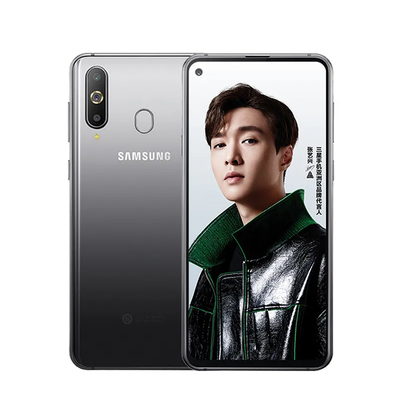 Silver Samsung Galaxy A8s смартфон 6,4 дюймов FHD Snapdragon 710 Otca core 6/8 ГБ 128 Три задних камеры 3400 мАч NFC Android сотовый телефон - Цвет: Silver
