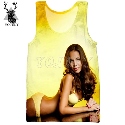 Vest YOJULY Модные майки унисекс с 3d принтом для мужчин и женщин, летние пляжные спортивные майки для фитнеса, Повседневная Уличная одежда, сексуальная красивая Модель жилета VE03 - Цвет: Vest
