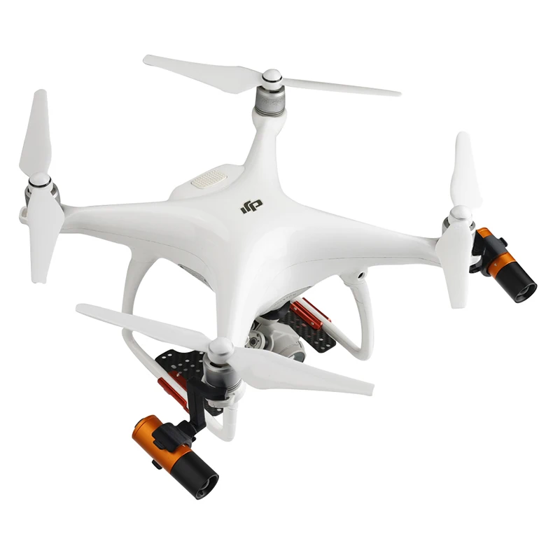 2 шт. ночные огни полета прожектор алюминиевый сплав лампа для dji phantom 4 4pro аксессуары для дрона