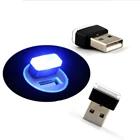 Автомобильный Универсальный светодиодный декоративный светильник USB, автозапчасти для Volkswagen POLO Tiguan Passat Golf EOS Scirocco Bora Lavida