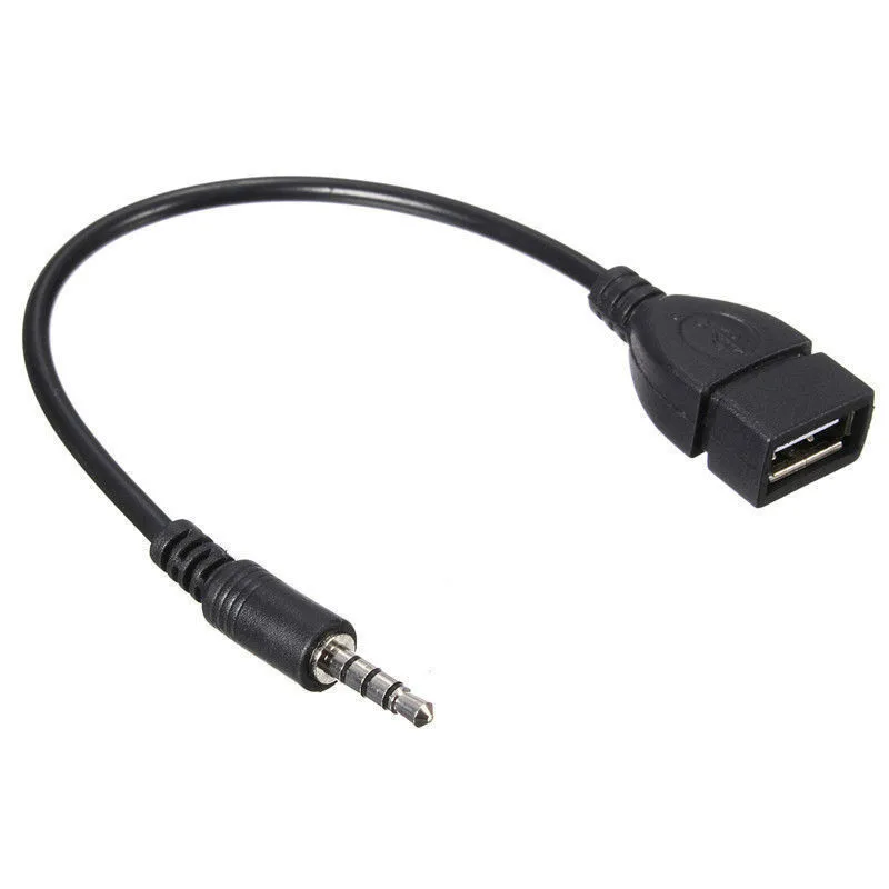 3 5 мм Автомобильный штекер аудио AUX кабель для USB 2 0 Тип A Женский Адаптер