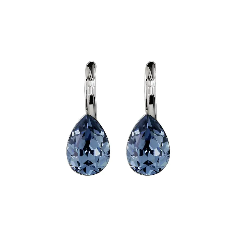 Милые серьги подвески Ms betti с кристаллом в форме груши от swarovski 2019 подарок на день