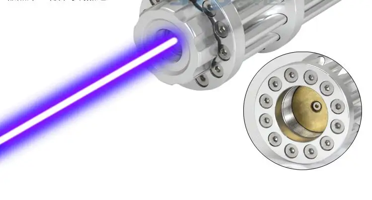 USB высокое Мощность военный 1000 м фонарик синий лазерный указатель 450nm горение