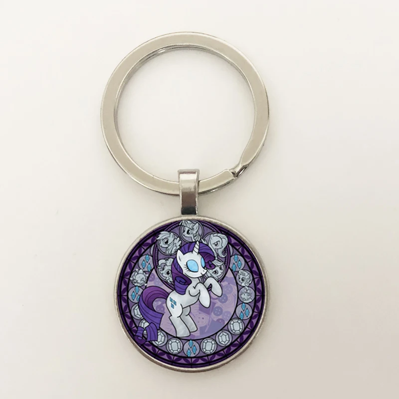 Кукла брелок GDRGYB в стиле аниме My Cute Little Foal с радужной лошадью пряжкой стеклянный