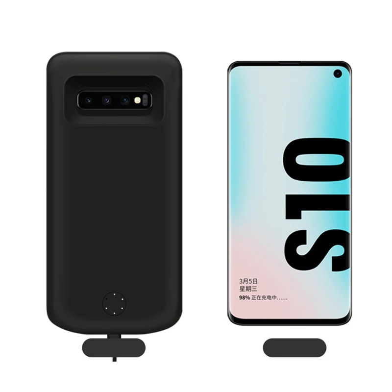 Для samsung Galaxy S10 Батарея чехол Зарядное устройство Чехол Smart 6000 мА/ч Мощность банка