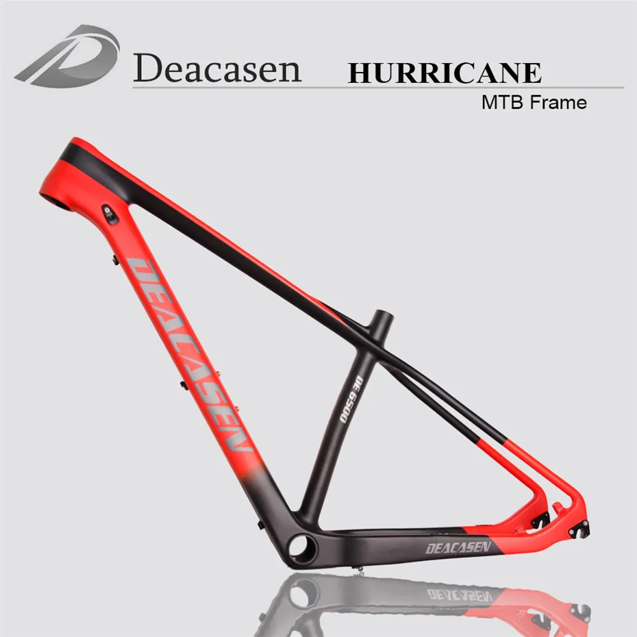 Углеродного волокна Toray T1000 Новый Deacasen UD матовая горный велосипед MTB рама 14/15/16/17/ 19 дюймов 29er раме
