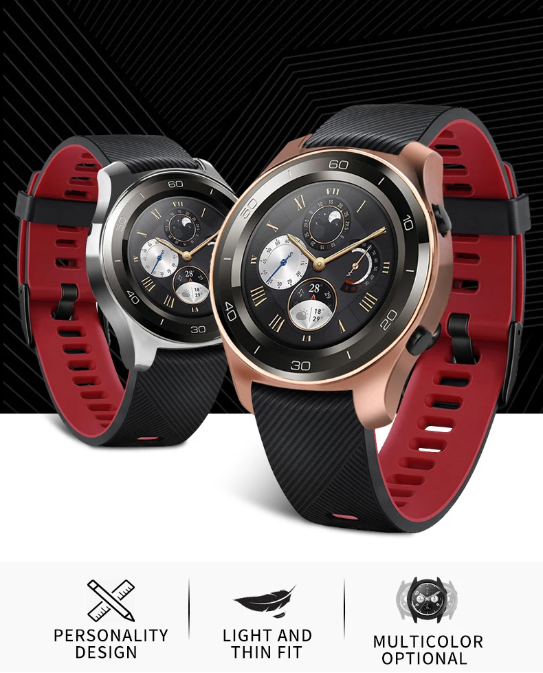 ТПУ корпус часов для Huawei Watch 2 Pro Защитное покрытие Бампер Броня Рамка с покрытием Доказательство удара Устойчив к царапинам Смотреть 2 Pro чехол