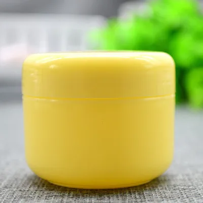 100 шт./упак. 50 г/мл пустой Пластик Красочные Jar контейнеров, заправка косметический крем-лосьон для бутылки