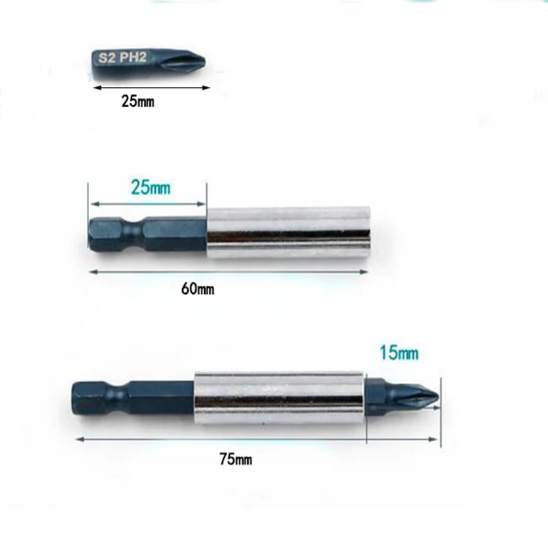 Набор Магнитных наконечников для отвертки комплект из 29 насадок с держателем
