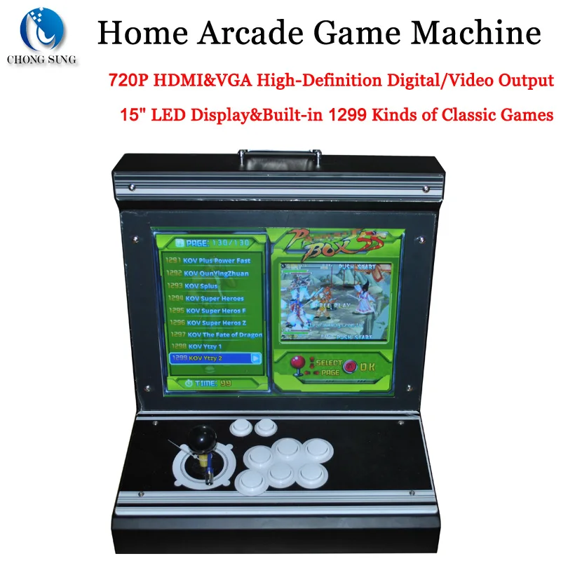 Портативная игровая консоль 15 &quotсветодиодный дисплей Главная аркадная игра