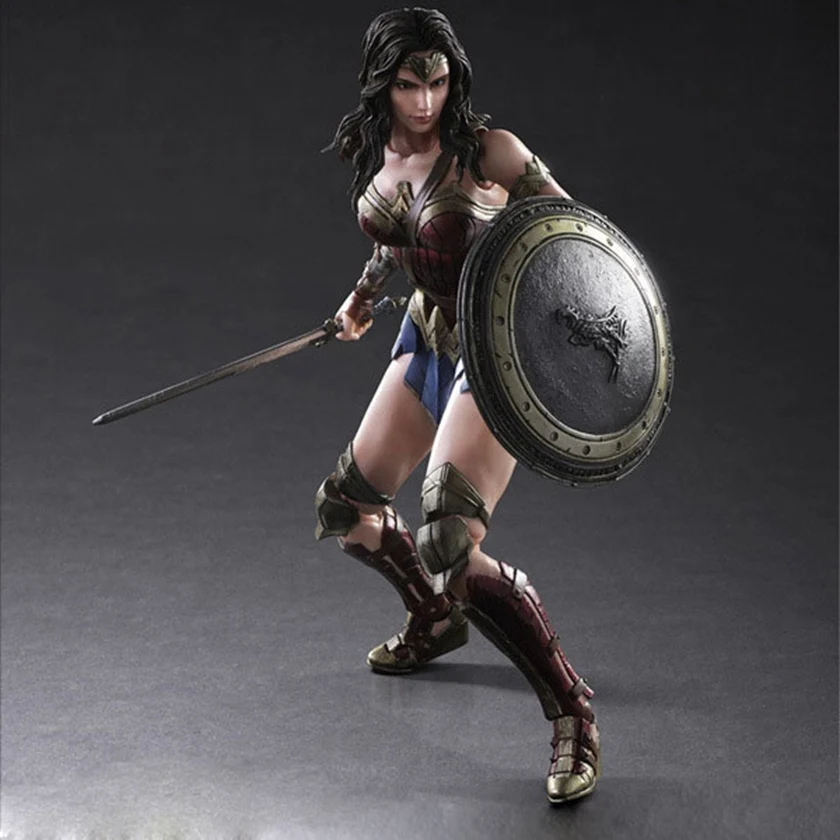 DC Wonder Woman Play Arts экшн игрушка фигурка 1/6 масштаб окрашенный вариант куклы аниме ПВХ