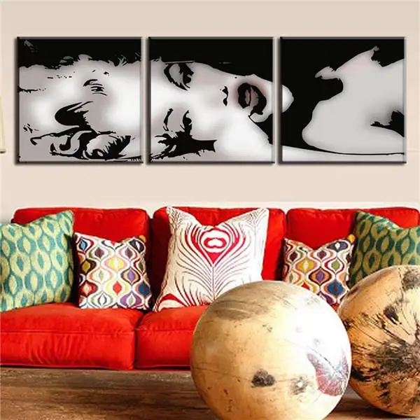 3 шт./компл. ВИНТАЖНЫЙ ПЛАКАТ с рамкой портретная картина Мэрилин Монро Красивая