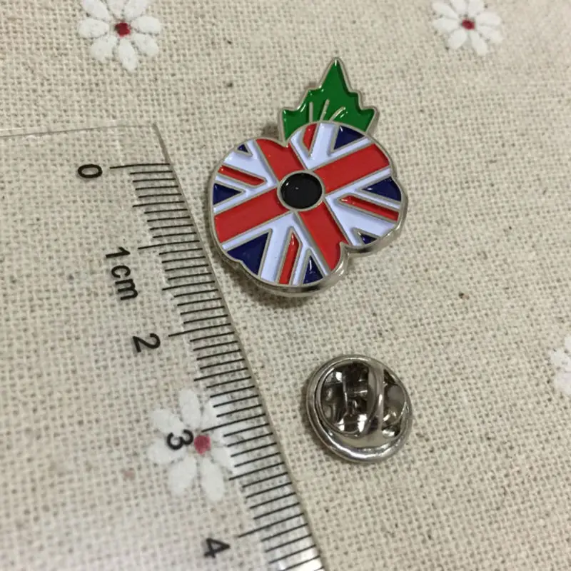 100pcs Custom UK Flag Brooch Masonic Crested Enamel Lapel Pin Badge Freemason