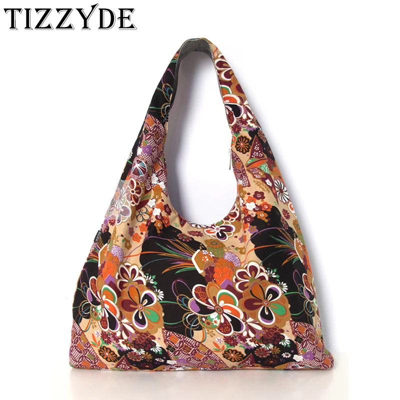 Новинка 2018 художественная сумка из хлопка и льна женская большая джинсовая с